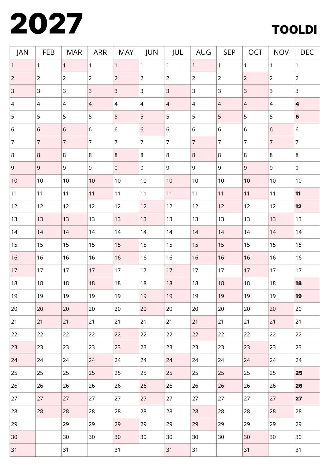 연간 플래너 포스터 캘린더 달력 일정 템플릿으로 한 달 계획 정리