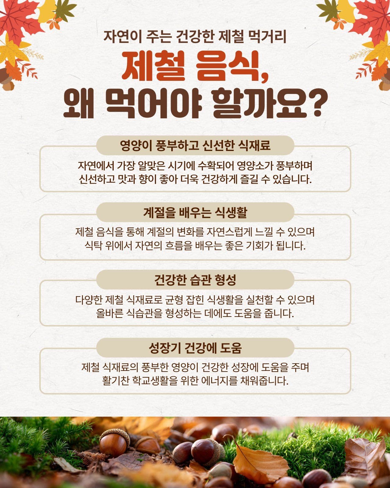 제철 음식의 모든 것 건강