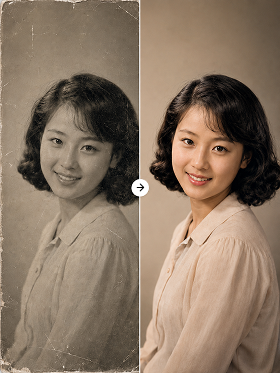 Bring old portraits to life
in vivid color