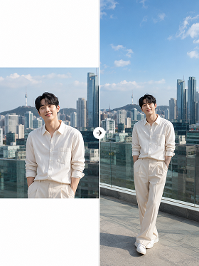 Expand cropped photos naturally