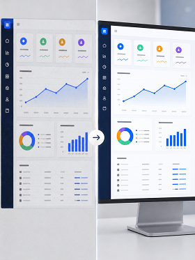 Screenshot images
into report & slide quality